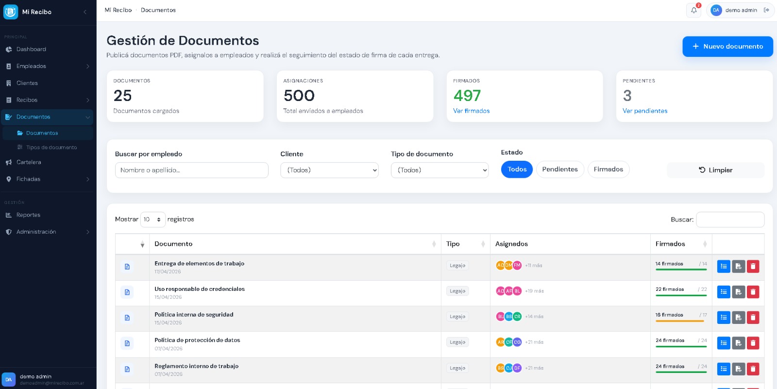Gestión de documentos